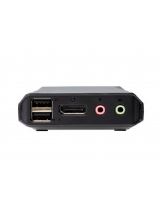 ATEN Switch KVM en formato cable híbrido DisplayPort de 2 puertos USB-C 2