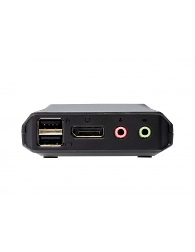 ATEN Switch KVM en formato cable híbrido DisplayPort de 2 puertos USB-C
