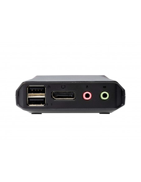 ATEN Switch KVM en formato cable híbrido DisplayPort de 2 puertos USB-C