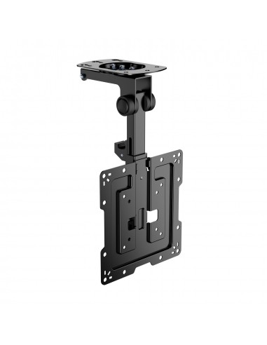 AISENS Soporte de Techo Giratorio, Plegable para Monitor TV 20Kg de 19-43, Negro