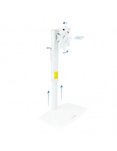 TooQ DB1127TN-W soporte para monitor 68,6 cm (27") Blanco Escritorio