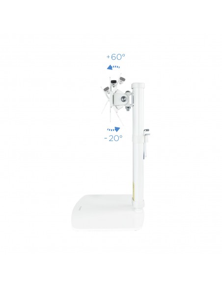 TooQ DB1127TN-W soporte para monitor 68,6 cm (27") Blanco Escritorio