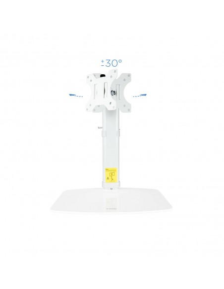TooQ DB1127TN-W soporte para monitor 68,6 cm (27") Blanco Escritorio