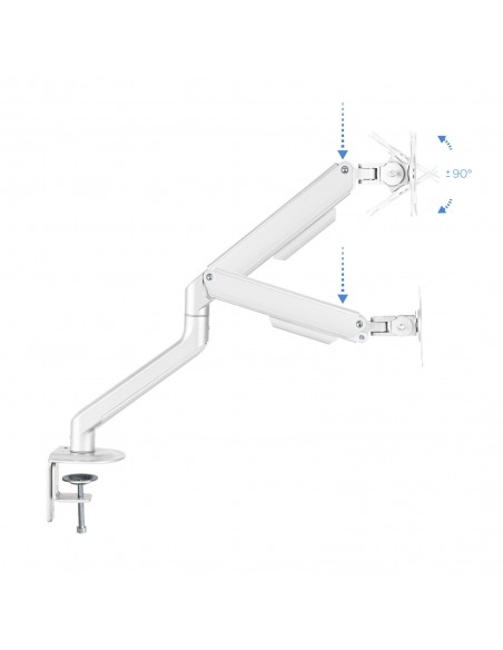 TooQ DB4032TNR-W soporte para monitor 81,3 cm (32") Blanco Escritorio
