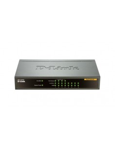 D-Link DES-1008PA switch No administrado Fast Ethernet (10 100) Energía sobre Ethernet (PoE) Negro 2