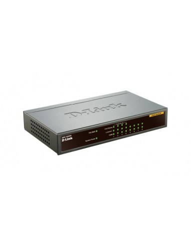 D-Link DES-1008PA switch No administrado Fast Ethernet (10 100) Energía sobre Ethernet (PoE) Negro