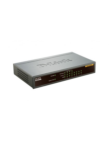 D-Link DES-1008PA switch No administrado Fast Ethernet (10 100) Energía sobre Ethernet (PoE) Negro