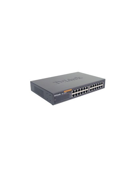 D-Link 24-port 10 100M NWay Desktop - Internal PSU (incl. 19" rack mount kit) No administrado