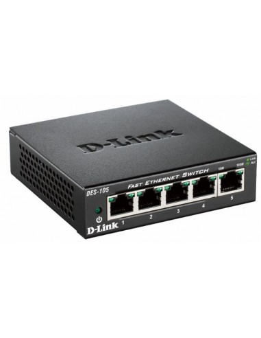 D-Link DES-105 No administrado L2 Negro