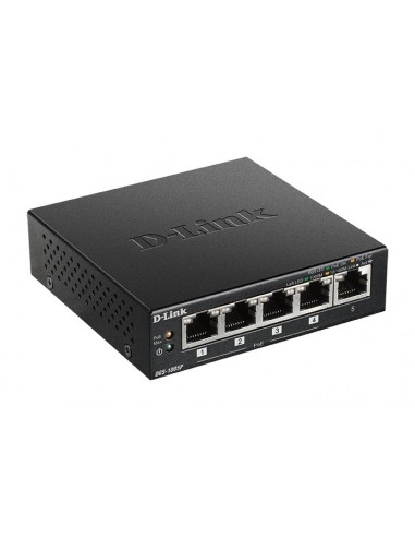 D-Link DGS-1005P No administrado L2 Gigabit Ethernet (10 100 1000) Energía sobre Ethernet (PoE) Negro