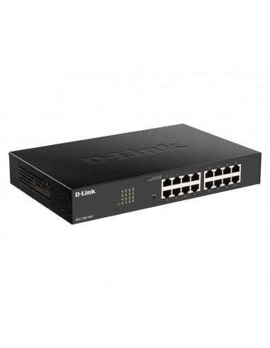 D-Link DGS-1100-16V2 switch Gestionado L2 Gigabit Ethernet (10 100 1000) Negro