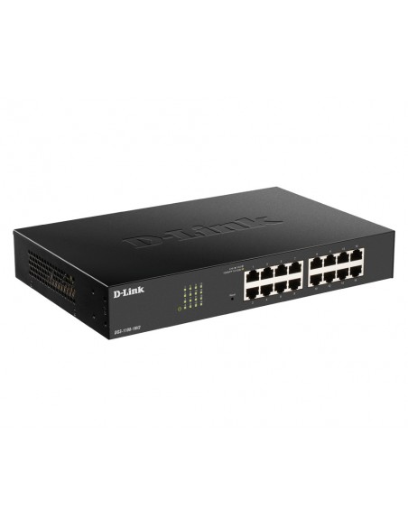 D-Link DGS-1100-16V2 switch Gestionado L2 Gigabit Ethernet (10 100 1000) Negro