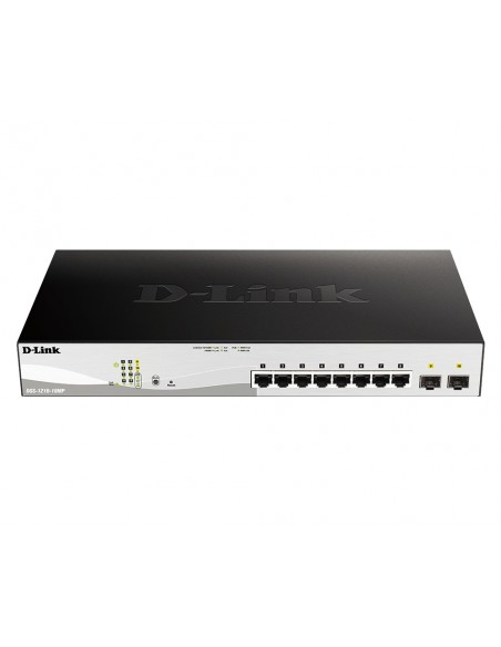 D-Link DGS-1210-10MP Gestionado L2 Gigabit Ethernet (10 100 1000) Energía sobre Ethernet (PoE) Negro, Gris