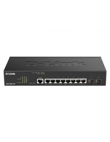 D-Link DGS-2000-10P switch Gestionado L2 L3 Gigabit Ethernet (10 100 1000) Energía sobre Ethernet (PoE) 1U Negro