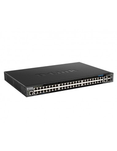 D-Link DGS-1520-52MP switch Gestionado L3 Gigabit Ethernet (10 100 1000) Energía sobre Ethernet (PoE) 1U Negro