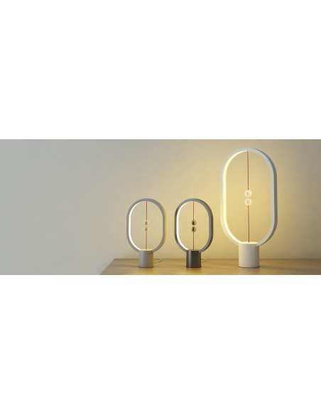 Allocacoc Heng Balance Ellipse Mini lámpara de mesa LED Gris