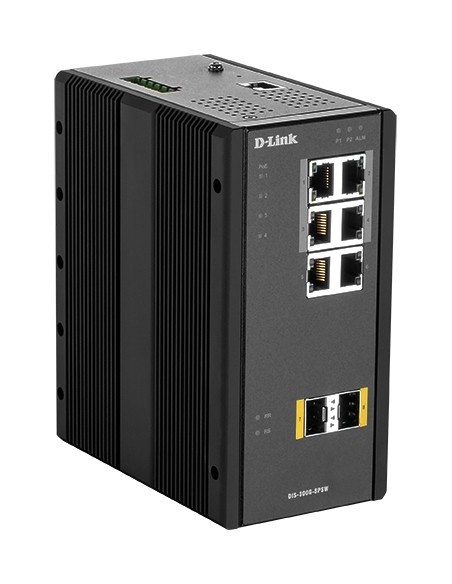 D-Link DIS‑300G‑8PSW Gestionado L2 Gigabit Ethernet (10 100 1000) Energía sobre Ethernet (PoE) Negro