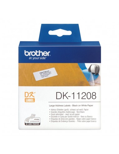Brother Etiquetas precortadas de dirección grandes (papel térmico)