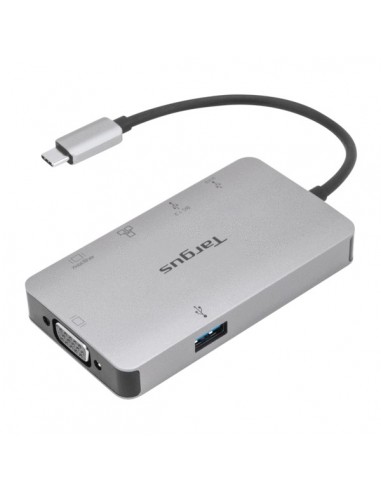 Targus DOCK419 Alámbrico USB 3.2 Gen 1 (3.1 Gen 1) Type-C Gris