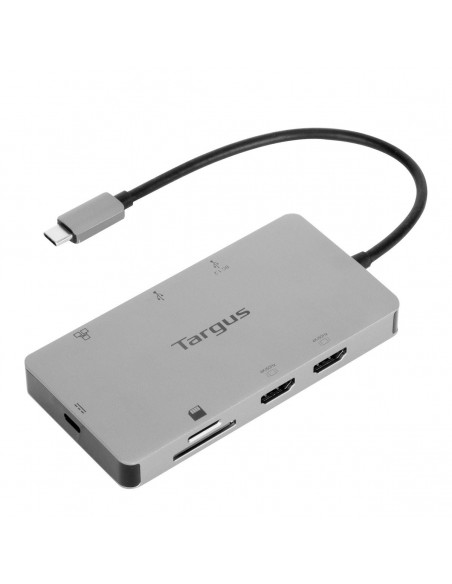 Targus DOCK423EU base para portátil y replicador de puertos Alámbrico USB 3.2 Gen 1 (3.1 Gen 1) Type-C Plata