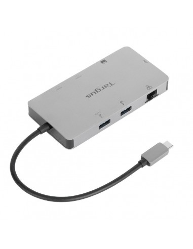 Targus DOCK423EU base para portátil y replicador de puertos Alámbrico USB 3.2 Gen 1 (3.1 Gen 1) Type-C Plata