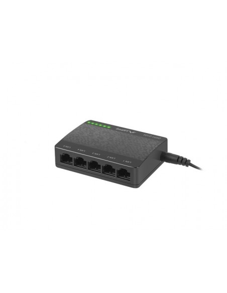 Lanberg DSP1-0105 switch No administrado Fast Ethernet (10 100) Negro
