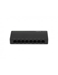 Lanberg DSP2-1008-12V switch No administrado Gigabit Ethernet (10 100 1000) Negro