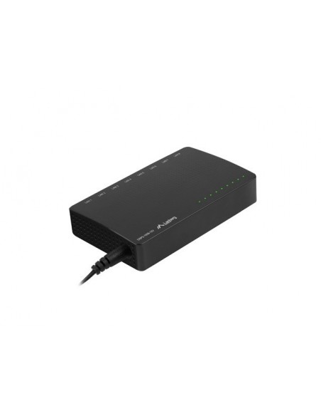 Lanberg DSP2-1008-12V switch No administrado Gigabit Ethernet (10 100 1000) Negro