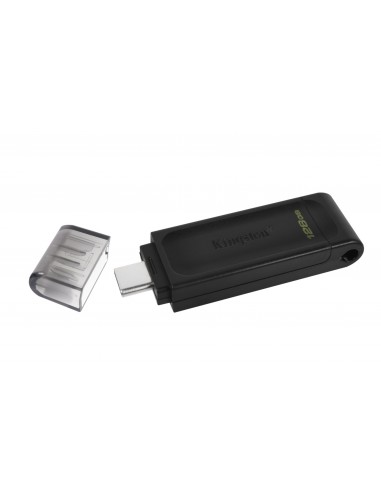 Kingston Technology DataTraveler 70 unidad flash USB 128 GB USB Tipo C 3.2 Gen 1 (3.1 Gen 1) Negro