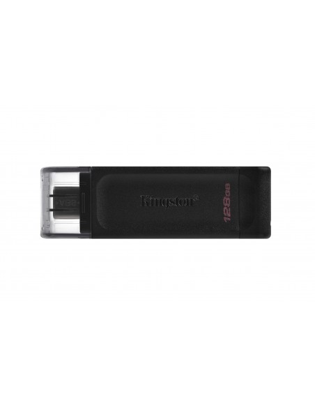 Kingston Technology DataTraveler 70 unidad flash USB 128 GB USB Tipo C 3.2 Gen 1 (3.1 Gen 1) Negro
