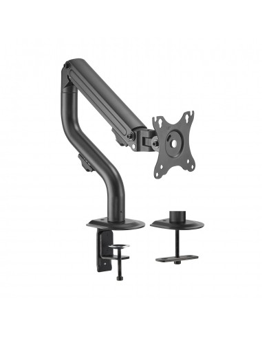 AISENS Soporte de Mesa ECO Contrapeso Giratorio e Inclinable para Monitor TV 8Kg (3 Pivotes, 1 Brazo) de 17-32, Negro