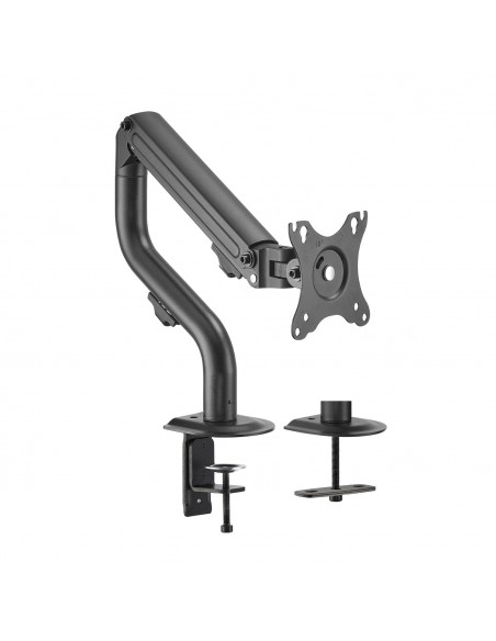 AISENS Soporte de Mesa ECO Contrapeso Giratorio e Inclinable para Monitor TV 8Kg (3 Pivotes, 1 Brazo) de 17-32, Negro