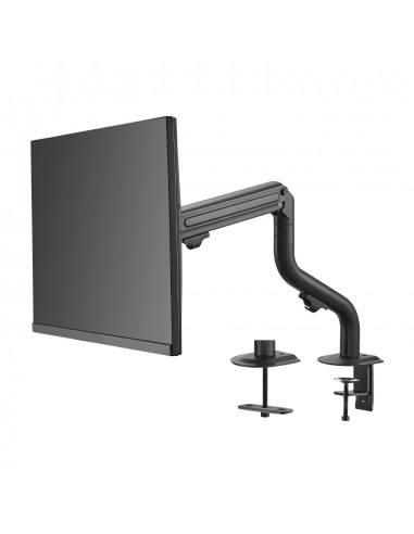 AISENS Soporte de Mesa ECO Contrapeso Giratorio e Inclinable para Monitor TV 8Kg (3 Pivotes, 1 Brazo) de 17-32, Negro