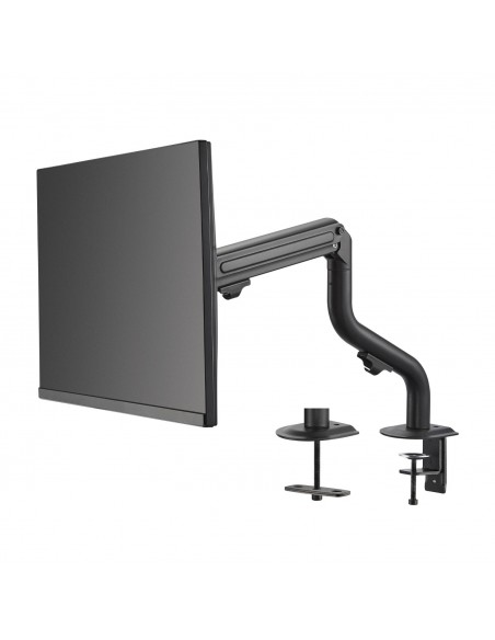 AISENS Soporte de Mesa ECO Contrapeso Giratorio e Inclinable para Monitor TV 8Kg (3 Pivotes, 1 Brazo) de 17-32, Negro