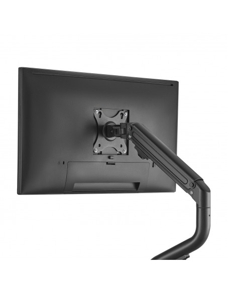 AISENS Soporte de Mesa ECO Contrapeso Giratorio e Inclinable para Monitor TV 8Kg (3 Pivotes, 1 Brazo) de 17-32, Negro