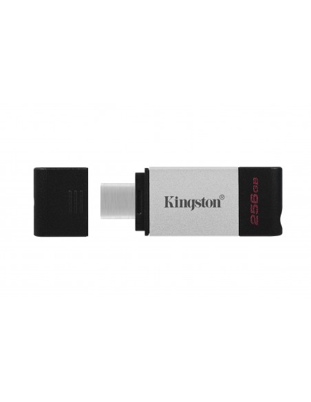 Kingston Technology DataTraveler 80 unidad flash USB 256 GB USB Tipo C 3.2 Gen 1 (3.1 Gen 1) Negro, Plata