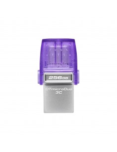 Kingston Technology DataTraveler microDuo 3C unidad flash USB 256 GB USB Type-A   USB Type-C 3.2 Gen 1 (3.1 Gen 1) Acero