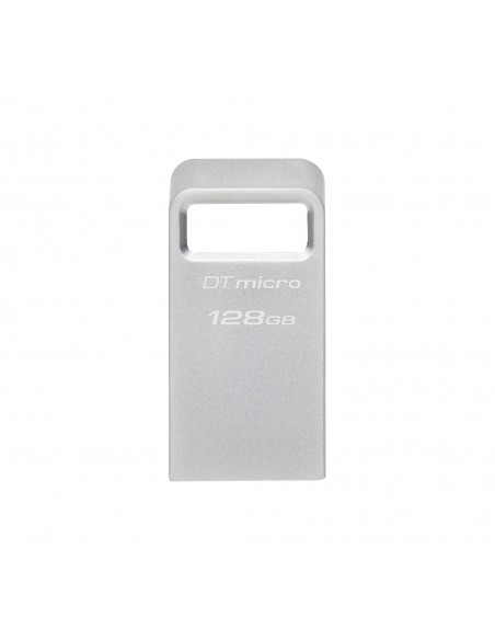 Kingston Technology DataTraveler Micro unidad flash USB 128 GB USB tipo A 3.2 Gen 1 (3.1 Gen 1) Plata