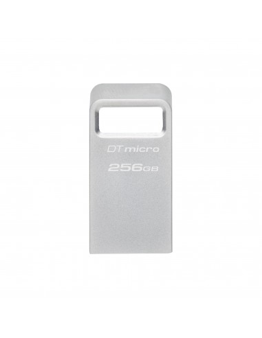 Kingston Technology DataTraveler Micro unidad flash USB 256 GB USB tipo A 3.2 Gen 1 (3.1 Gen 1) Plata