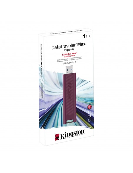 Kingston Technology DataTraveler Max unidad flash USB 1 TB USB tipo A 3.2 Gen 2 (3.1 Gen 2) Rojo