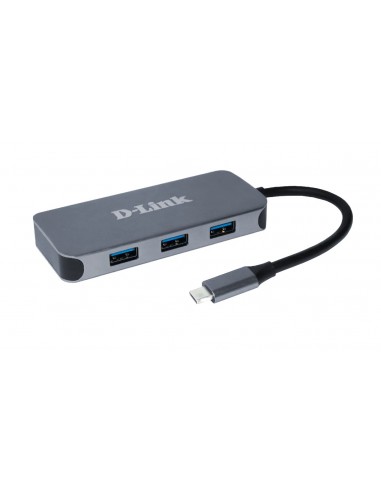 D-Link DUB-2335 base para portátil y replicador de puertos Alámbrico USB Tipo C Gris