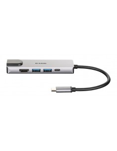 D-Link DUB-M520 base para portátil y replicador de puertos Alámbrico Thunderbolt 3 Aluminio, Negro 2