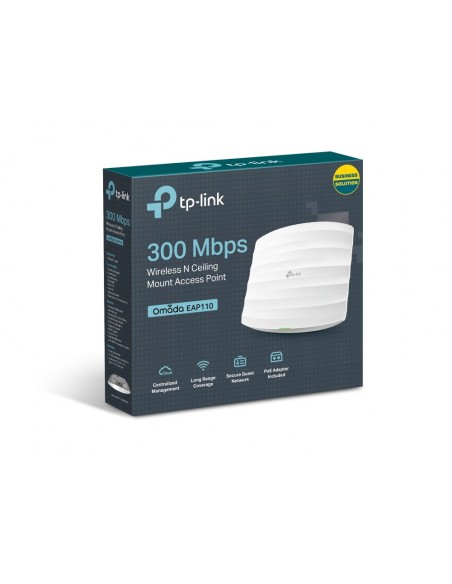 TP-Link EAP110 punto de acceso inalámbrico 300 Mbit s Blanco Energía sobre Ethernet (PoE)