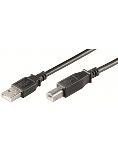 Ewent EC1005 cable USB 3 m USB 2.0 USB A USB B Negro