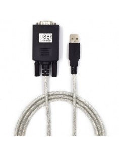 Ewent EC1040 cable de serie Negro 1,5 m USB tipo A DB-9