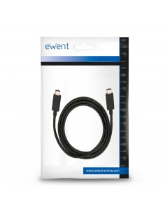 Ewent EC1046 cable USB 1 m USB 3.2 Gen 2 (3.1 Gen 2) USB C Negro