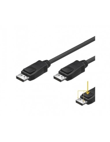 Ewent EC1401 cable DisplayPort 2 m Negro