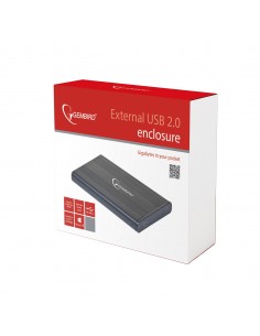 Gembird EE2-U2S-5 caja para disco duro externo Caja de disco duro (HDD) Negro 2.5" 2