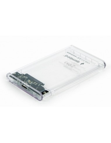 Gembird EE2-U3S9-6 caja para disco duro externo Caja de disco duro (HDD) Transparente 2.5"