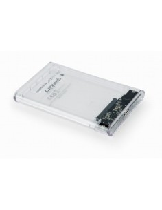Gembird EE2-U3S9-6 caja para disco duro externo Caja de disco duro (HDD) Transparente 2.5" 2